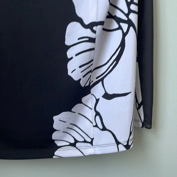 TanJay Black and White semi sheer top - Picture 7 of 8